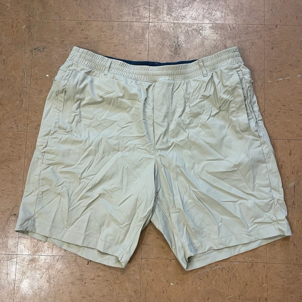 Birddogs Shorts Size 3XL Long Tan Lined Athletic Gym Wear Active Lightweight